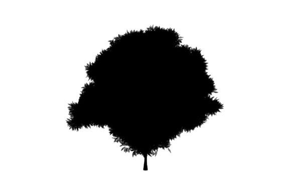 Bush Tree Artwork: A Versatile Natural Graphic for Creative Projects