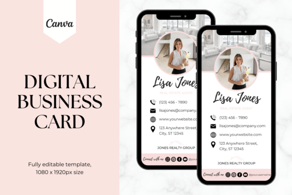 Custom Digital Business Card Template 2: A Modern Solution for Professional Networking