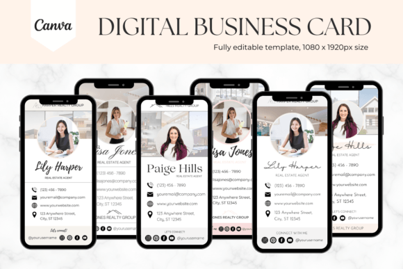 Digital Business Card Template - Bundle