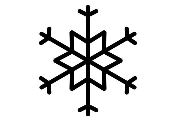 Geometric Snowflake Art