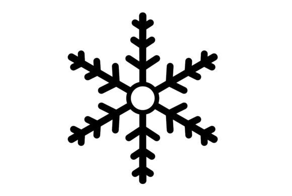 Snowflake Silhouette Art: A Versatile Design Element for Creative Projects