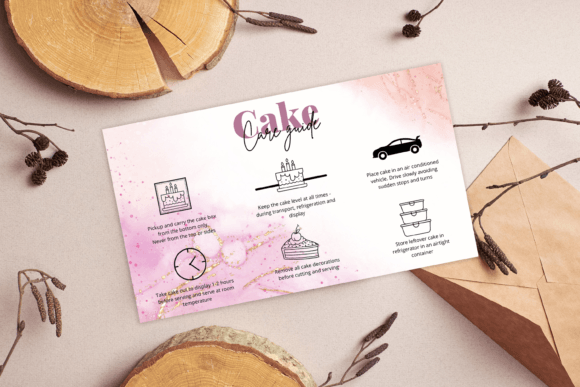 The Ultimate Guide to Digital Download Cake Care Card Canva Templates