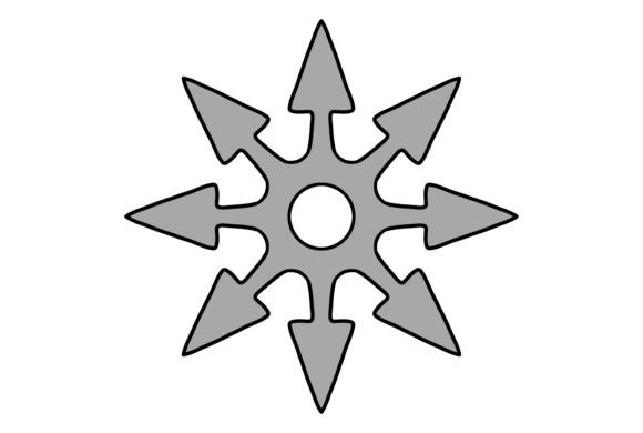 Throwing Star Illustration